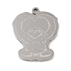 Non-Tarnish 304 Stainless Steel Pendants STAS-C095-24P-1