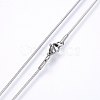 304 Stainless Steel Snake Chain Necklaces NJEW-F226-01P-01-2