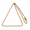 304 Stainless Steel Cable Chain Necklace STAS-L164A-01-3