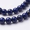 Dyed Grade A Natural Lapis Lazuli Beads Strands GSR8mmC123-3