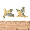 Rack Plating Brass Micro Pave Cubic Zirconia Pendants KK-K293-32G-3