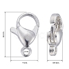304 Stainless Steel Lobster Claw Clasps X-STAS-E464-21E-S-4