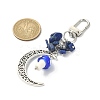 Tibetan Style Alloy Moon Pendant Decoration KEYC-TA00019-4