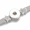 Alloy Rhinestone Snap Cord Bracelet Making X-BJEW-S136-06-4