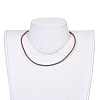 Leather Braided Cord Wrap Bracelets/Necklaces BJEW-JB03918-02-3