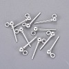 304 Stainless Steel Ball Stud Earrings Findings STAS-P227-17S-1