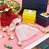 Gorgecraft 200Pcs 10 Colors Polyester Rose Ornaments DIY-GF0006-84-4