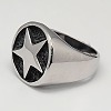 Unique Men's Wide 304 Stainless Steel Finger Rings RJEW-F006-032-2