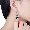 Trendy Sterling Silver Hoop Earrings EJEW-BB30002-A-2