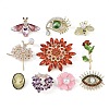 Golden Alloy Brooches JEWB-XCP0001-04-1