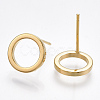 Brass Stud Earrings X-KK-T038-284G-1