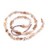 Natural Rutilated Quartz Beads Strands G-G018-47-2