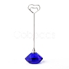 Diamond Shape Glass Name Card Holder DJEW-F009-A01-1