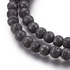 Non-magnetic Synthetic Hematite Beads Strands G-P401-09-6mm-2