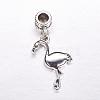 Tibetan Style Alloy European Dangle Charms MPDL-J041-07AS-1