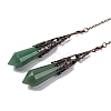 Natural Green Aventurine Pointed Dowsing Pendulum Big Pendants G-H285-06R-A17-2