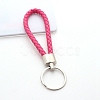 Handwoven Imitation Leather Keychain PW-WG34868-07-1