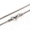 304 Stainless Steel Snake Chain Necklaces STAS-M174-020P-A-1