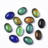 Translucent Glass Cabochons GLAA-T023-02D-1