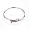 304 Stainless Steel Bangles X-BJEW-D431-01-1