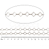 Rack Plating Rhombus Brass Link Chains CHC-M026-01P-01-2