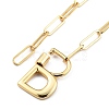 Brass Screw Carabiner Lock Pendant Necklaces NJEW-JN03011-02-3