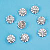 SUPERFINDINGS 8Pcs 1-Hole Alloy Rhinestone Shank Buttons FIND-FH0008-86P-3