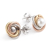 304 Stainless Steel Stud Earrings EJEW-F246-02-4