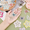 HOBBIESAY 22Pcs 22 Style Layer Polyester Embroidery Lace Sewing Ornaments PATC-HY000-06-3