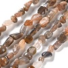 Natural Black Sunstone Beads Strands G-P497-01C-16-1