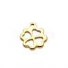 Clover 304 Stainless Steel Charms STAS-M208-02-1
