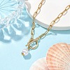 Imitation Pearl Beads Pendant Necklaces NJEW-JN04732-01-2