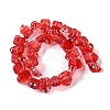 Transparent Glass Enamel Beads Strands GLAA-B021-05D-2