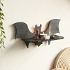 Halloween Wooden Bat Shelf for Crystals PW-WG8933D-01-3