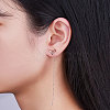 SHEGRACE Attractive 925 Sterling Silver Thread Earrings JE599C-4