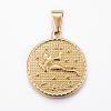 Real 18K Gold Plated 304 Stainless Steel Pendants STAS-H372-01B-1