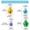 500Pcs 4 Styles Aluminum Bell Charms FIND-YW0004-03-2