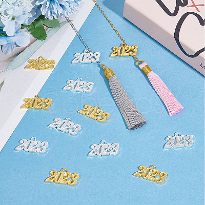 SUNNYCLUE 20Pcs 2 Colors Alloy Pendants FIND-SC0004-10-1