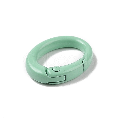 Spray Painted Alloy Spring Gate Rings AJEW-C035-01F-1