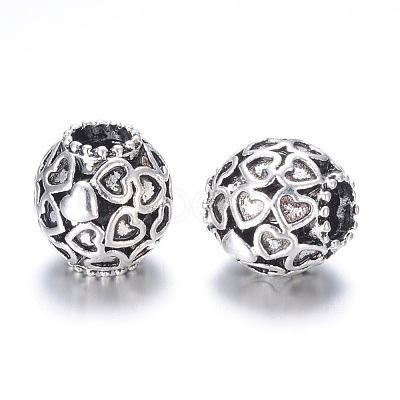 Alloy European Beads MPDL-G007-02AS-1