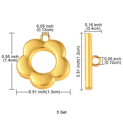 Alloy Toggle Clasps FIND-YW0002-23MG-1