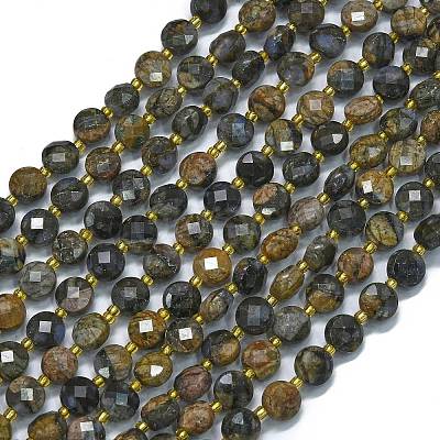 Natural Glaucophane Beads Strands G-K389-B13-01-1