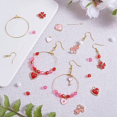 DIY Valentine's Theme Earrings Making Kit DIY-SZ0009-33-1