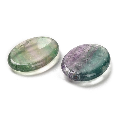 Natural Fluorite Oval Worry Stone G-R487-01E-1