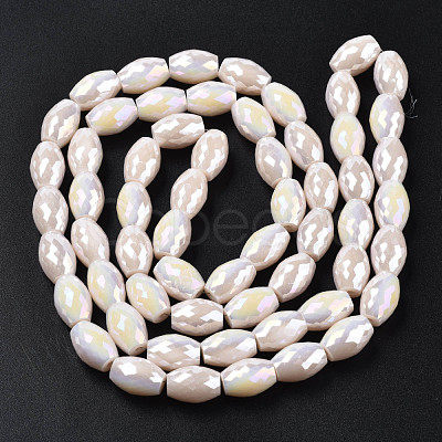 Electroplate Glass Beads Strands EGLA-S194-15A-A04-1