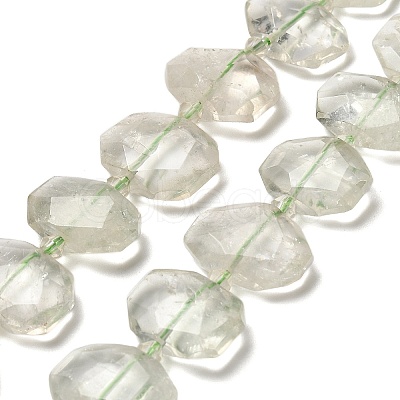 Natural Green Quartz Beads Strands G-H078-B21-01-1