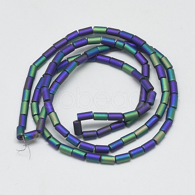 Electroplate Glass Beads Strands EGLA-Q080-09-1