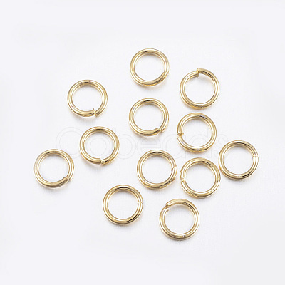 304 Stainless Steel Open Jump Rings X-STAS-L187-4x0.8mm-G-1