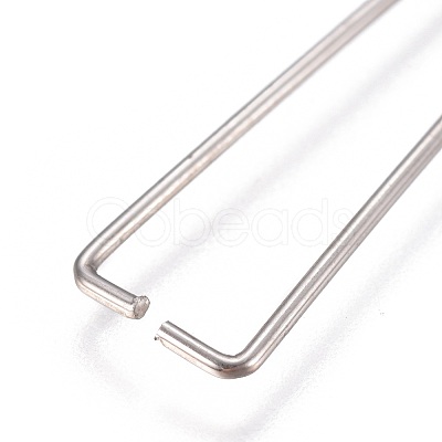 Non-Tarnish 304 Stainless Steel Ice Pick Pinch Bails STAS-K189-A01-S-1