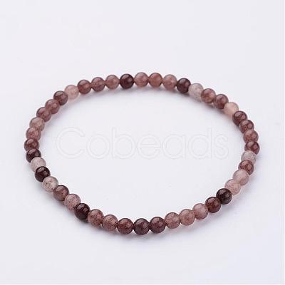 Natural Mixed Stone Stretch Bracelets BJEW-JB02460-1